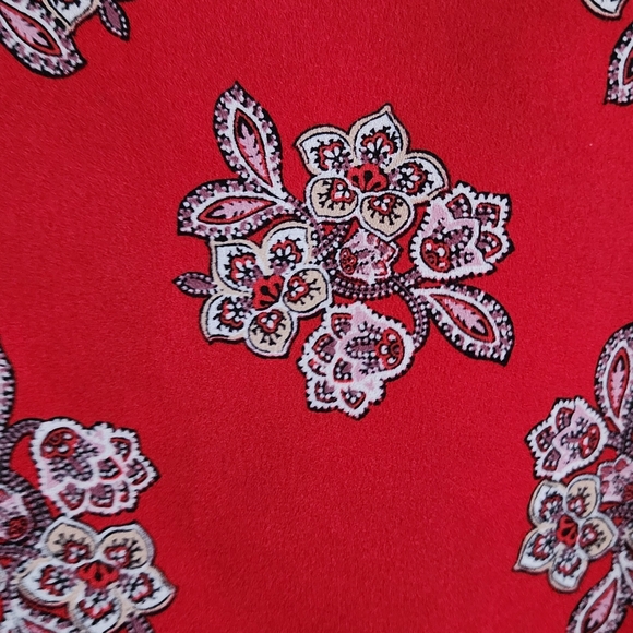 Loft Square Neck Floral Print Plus Size Blouse 18 - Picture 4 of 6